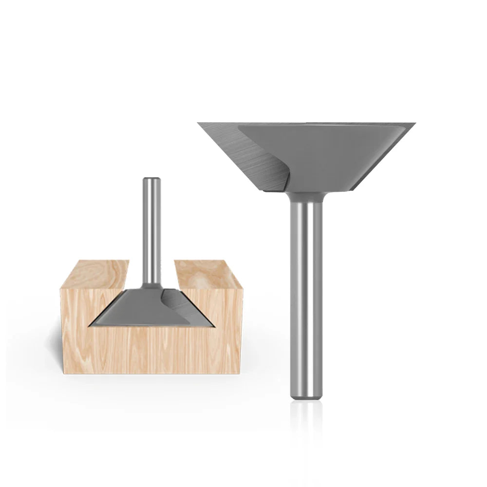 Inverted Router Bit for Recessed Pull Handles - 8mm Shank