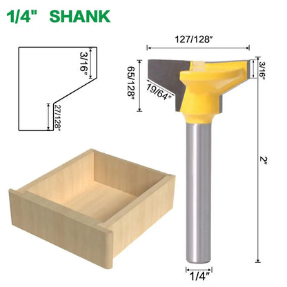Reversible drawer front router bit with 1/4in and 6mm shank - image 2 of 8