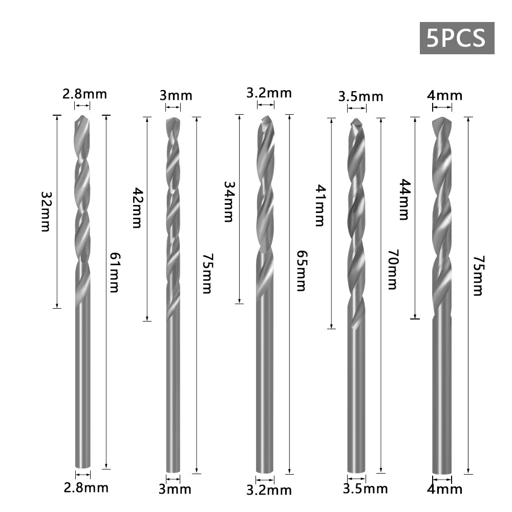 HSS Countersink Bit for Wood - 2.8-4mm, Single & 5-Piece Sets