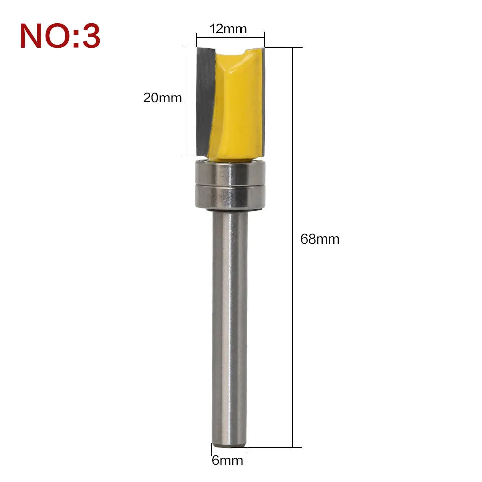 6mm shank hinge mortising template trim router bit - image 15 of 17