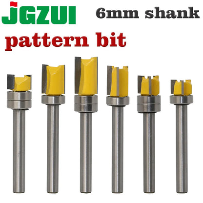6mm shank hinge mortising template trim router bit - image 1 of 17