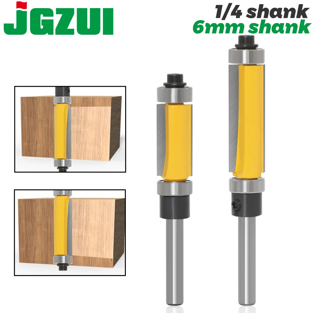 Template Trim Router Bit – Top & Bottom Bearing, 2in Cutting Length