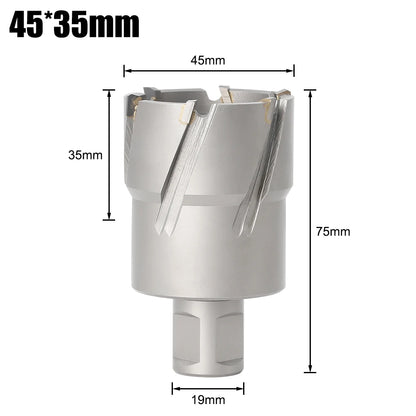 TCT Annular Cutter - 12-60mm, 3/4in Weldon Shank