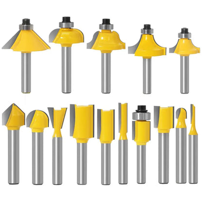 15-piece 1/4in shank router bit set - image 8 of 8