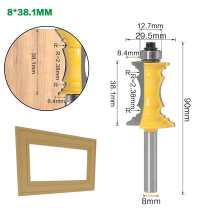 Mitered door frame router bit with 8mm shank - image 7 of 9