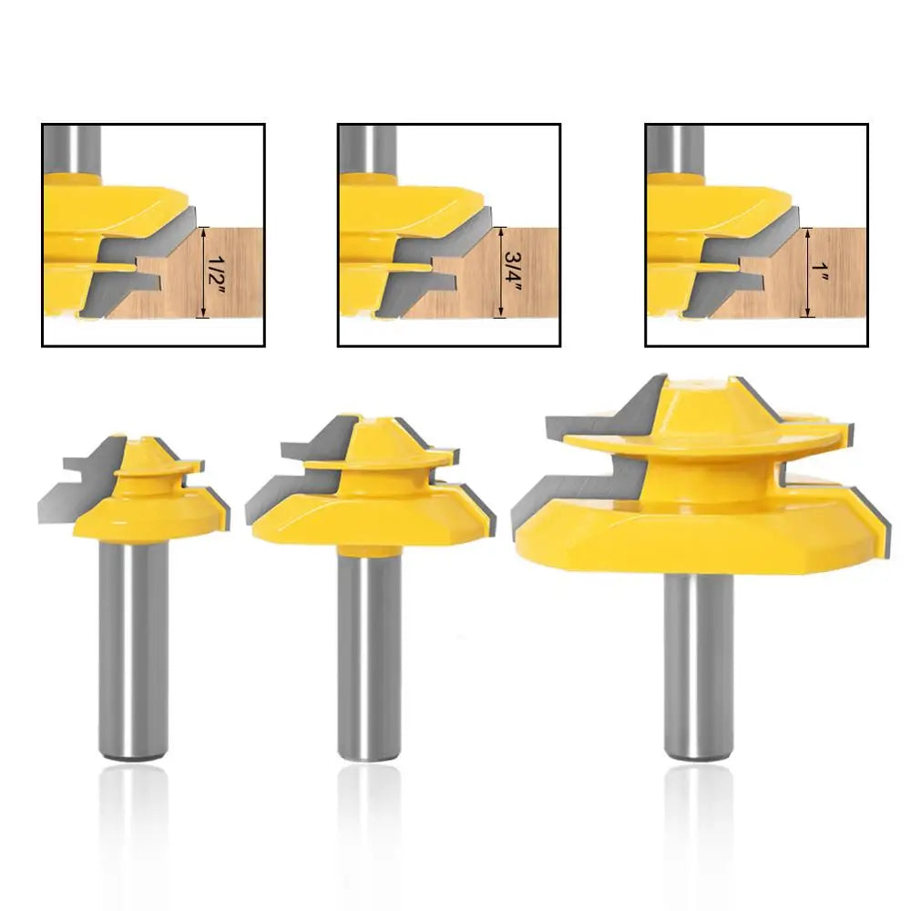 45 degree glue joint miter router bit - image 2 of 14
