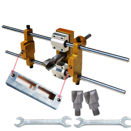 Door Lock Mortising Jig - 3-Cutter Kit, Aluminum