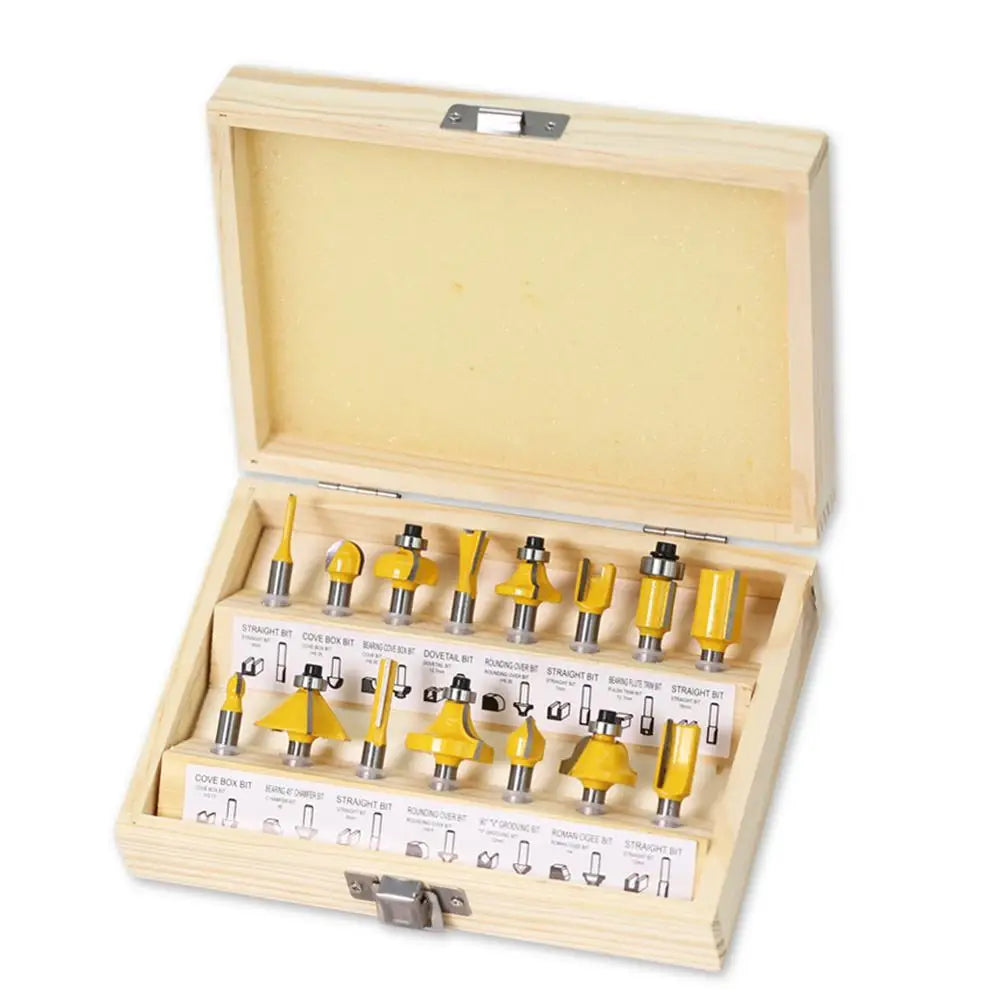 15-piece 1/4in shank router bit set - image 7 of 8