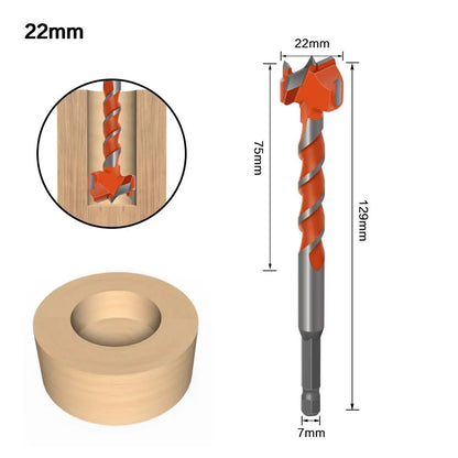 Round Shank Forstner Bit - 16-25mm Hinge Boring Drill Bit