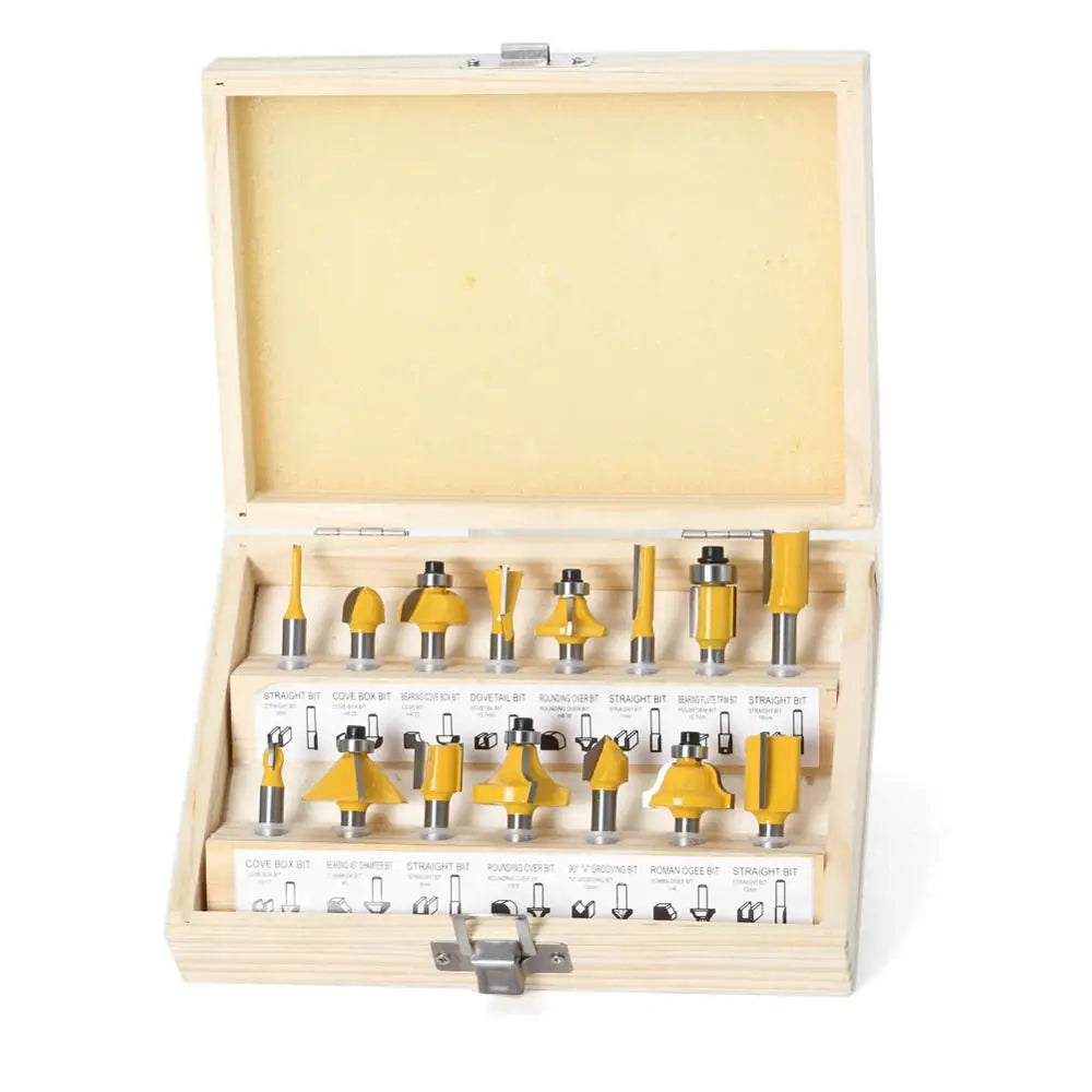 15-piece 1/4in shank router bit set - image 4 of 8