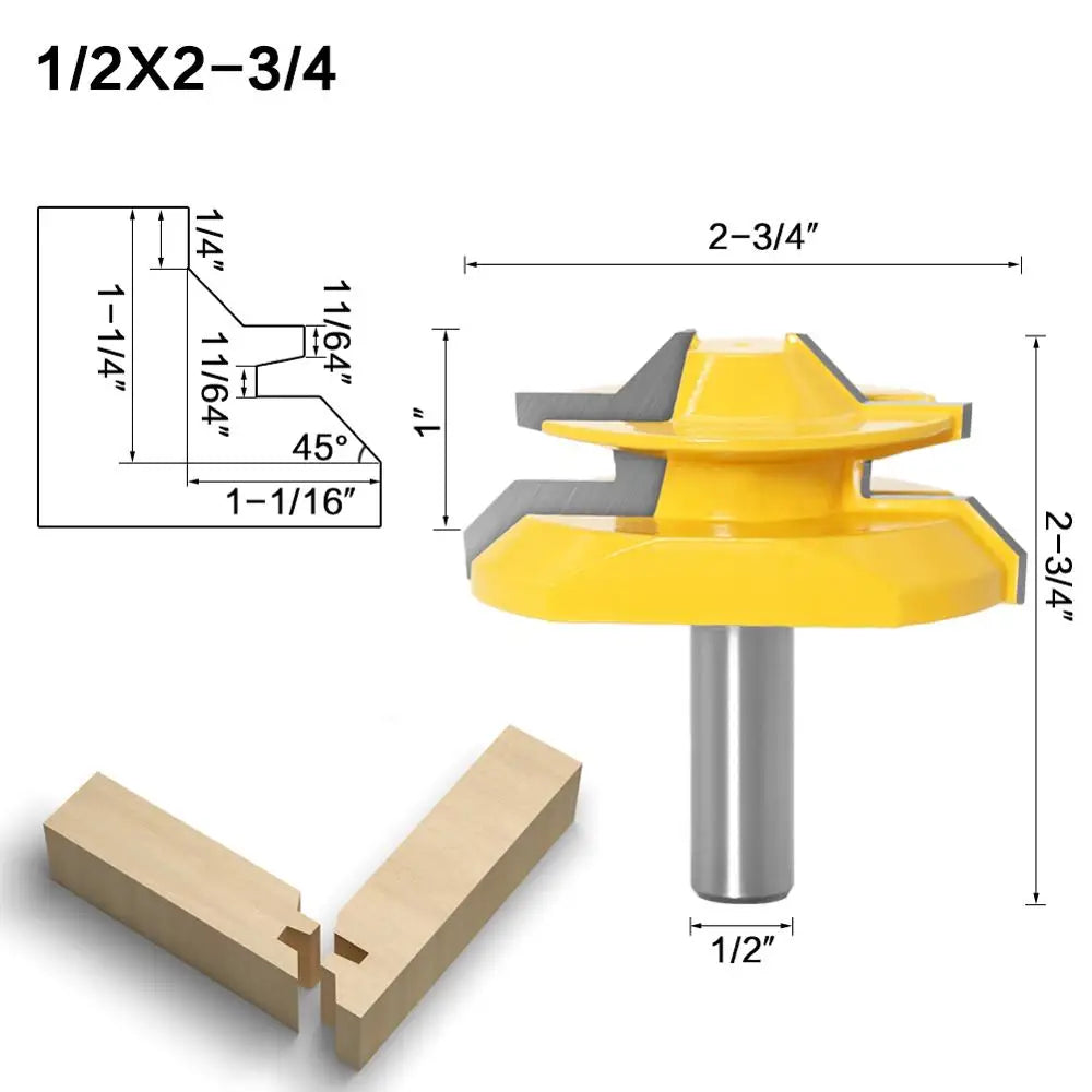 45 degree glue joint miter router bit - image 12 of 14
