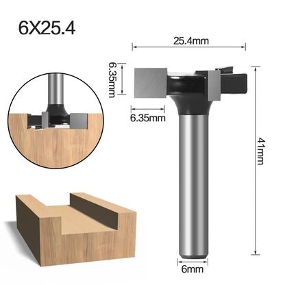 1in spoilboard surfacing router bit with 1/4in and 6mm shank - image 3 of 8
