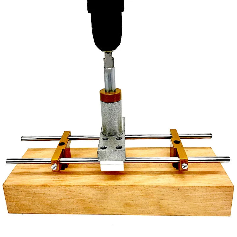 Door Lock Mortising Jig - 3-Cutter Kit, Aluminum