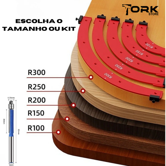 Corner Radius Router Template Set - R100 to R300