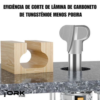 Pull Handle Router Bit for recessed cabinet and drawer pulls