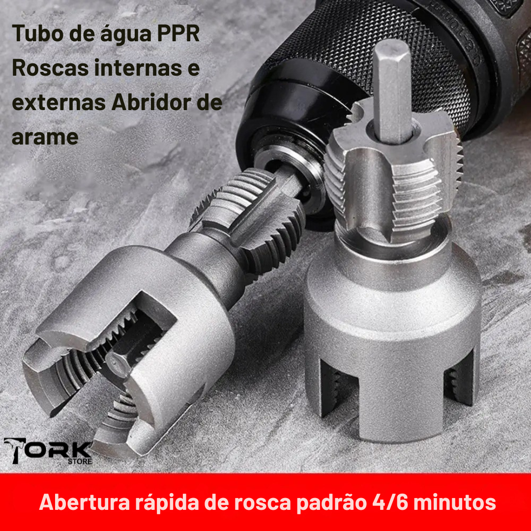 Manual Pipe Threader with Hex Fitting - DN15/DN20