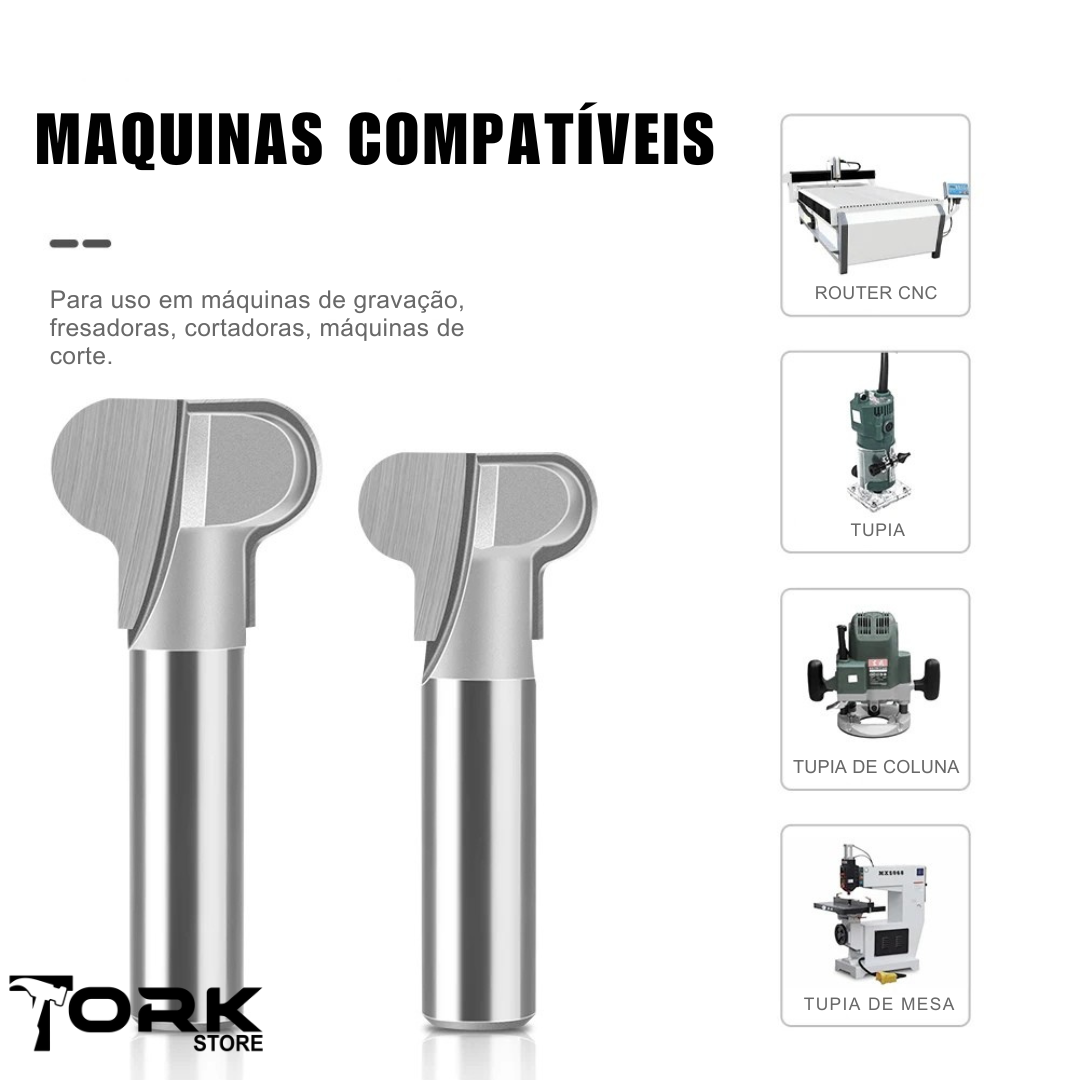 Pull Handle Router Bit for recessed cabinet and drawer pulls