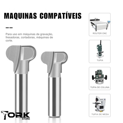Pull Handle Router Bit for recessed cabinet and drawer pulls
