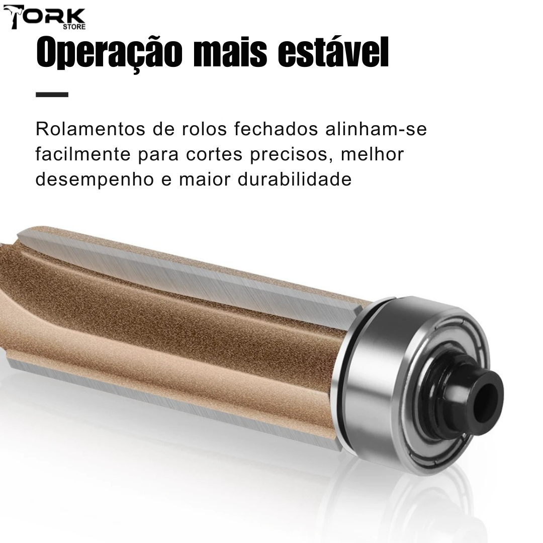 Straight Router Bit with Bearing - Tungsten Carbide