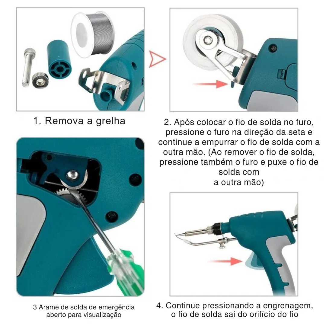 Cordless Soldering Iron - 18V Battery Compatible (Battery Not Included)