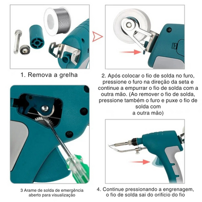 Cordless Soldering Iron - 18V Battery Compatible (Battery Not Included)