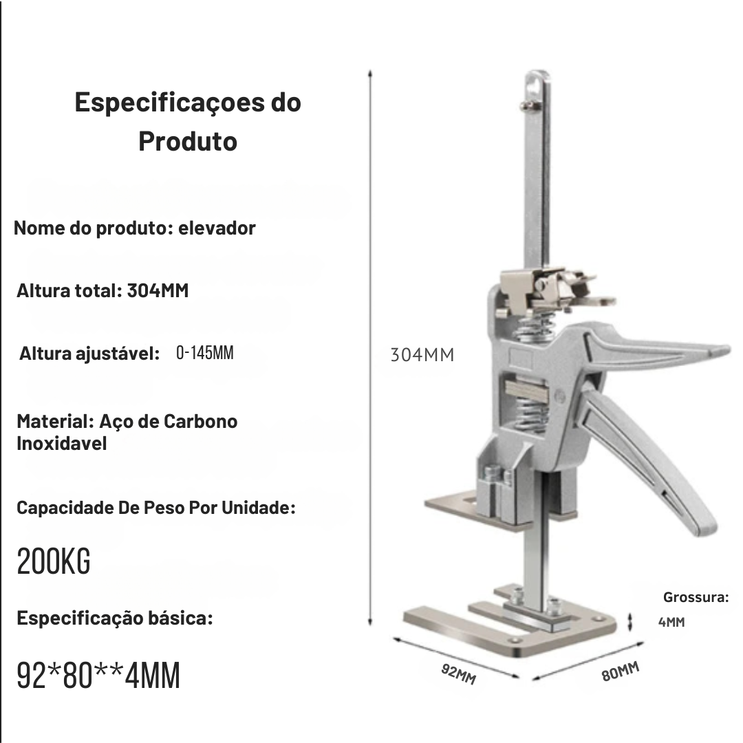 Professional Panel Lifting Jack for doors and cabinets, 2-pack