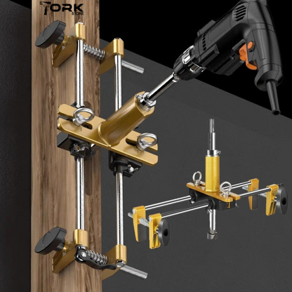 Door Lock Installation Jig - Aluminum, Fits 35-100mm Doors