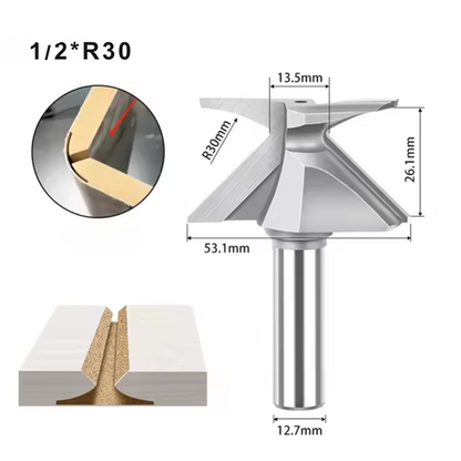 MDF Folding Router Bit - Multiple Radius (R18/R30/R50)