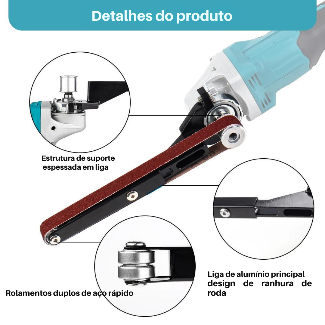 Angle Grinder to Belt Sander Adapter - M10/M14