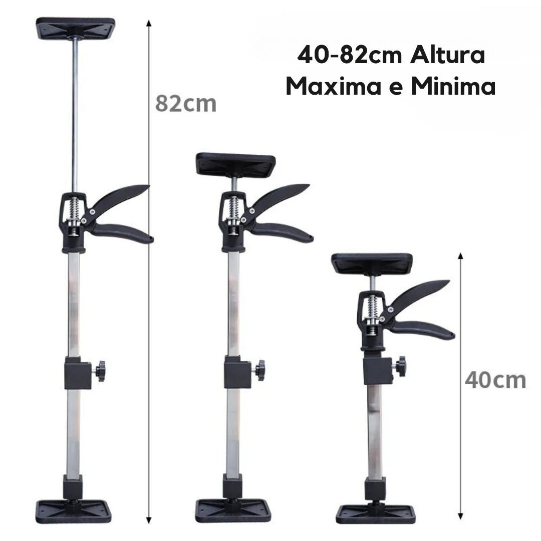 Telescopic Cabinet Support Jack, stainless steel 2-pack