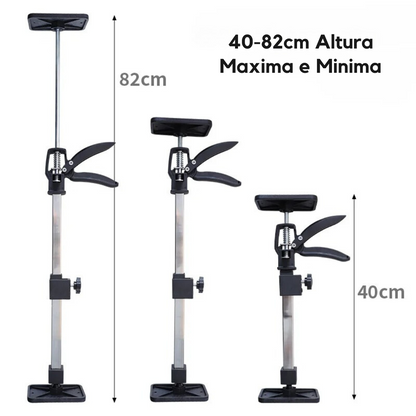 Telescopic Cabinet Support Jack, stainless steel 2-pack