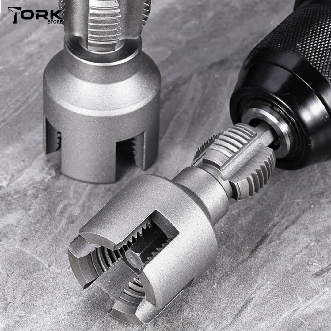 Manual Pipe Threader with Hex Fitting - DN15/DN20