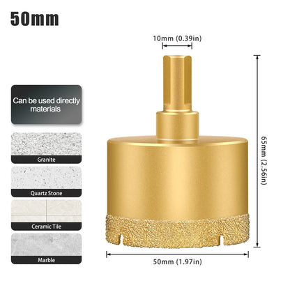 Diamond hole saw drill bit for tile, glass and marble - image 41 of 42