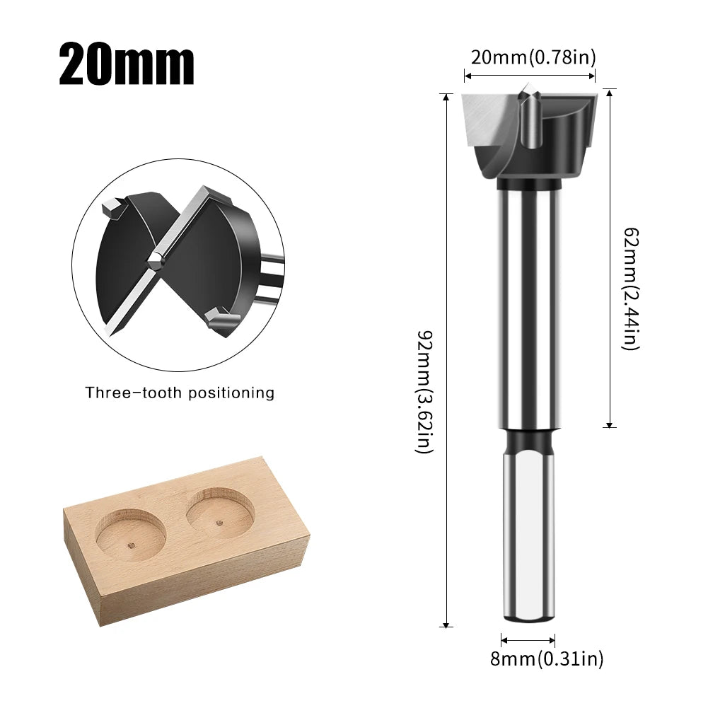 12-60mm tungsten carbide Forstner hinge boring bit - image 24 of 34