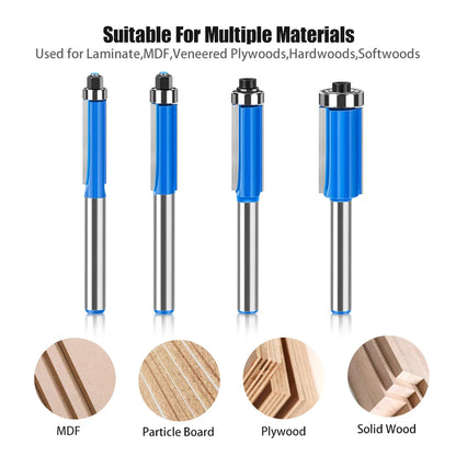 Flush trim router bit with bearing - image 2 of 16