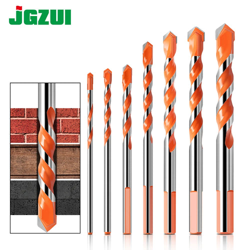 Triangle tip masonry drill bit for glass, tile and concrete
