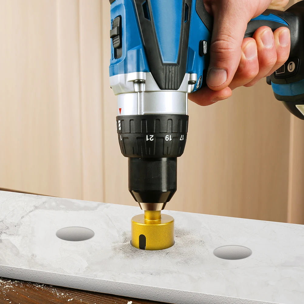 Diamond hole saw drill bit for tile, glass and marble - image 2 of 42