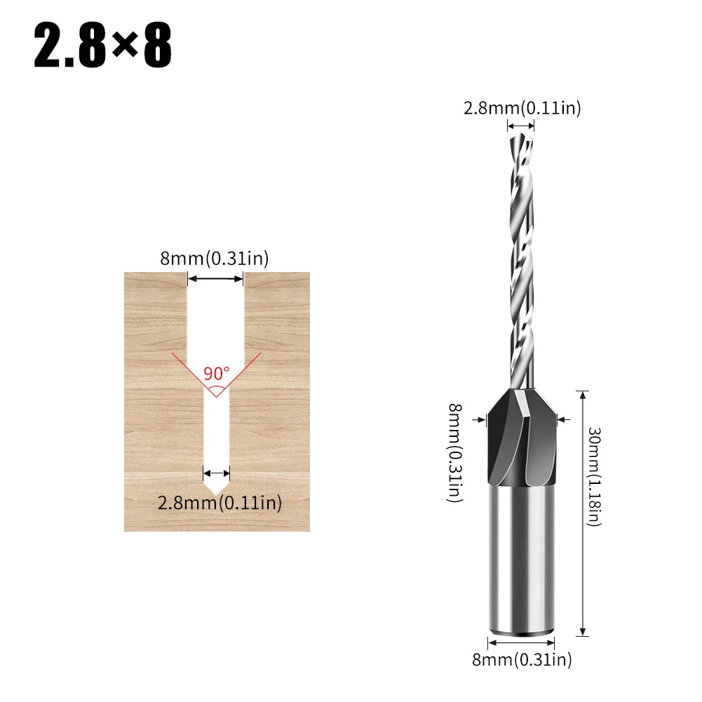 Adjustable depth four-edge countersink drill bit - view 9