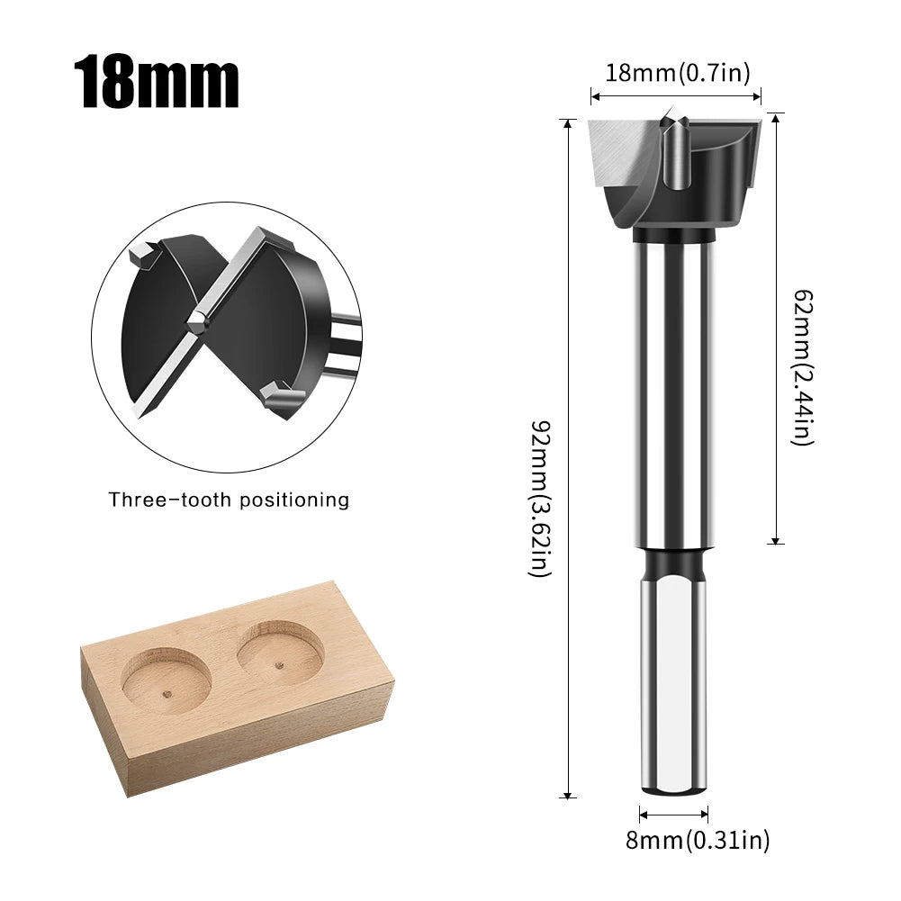 12-60mm tungsten carbide Forstner hinge boring bit - image 23 of 34