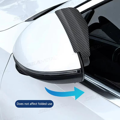 Espelho Auxiliar Retrovisor 360° com Proteção Contra Chuva