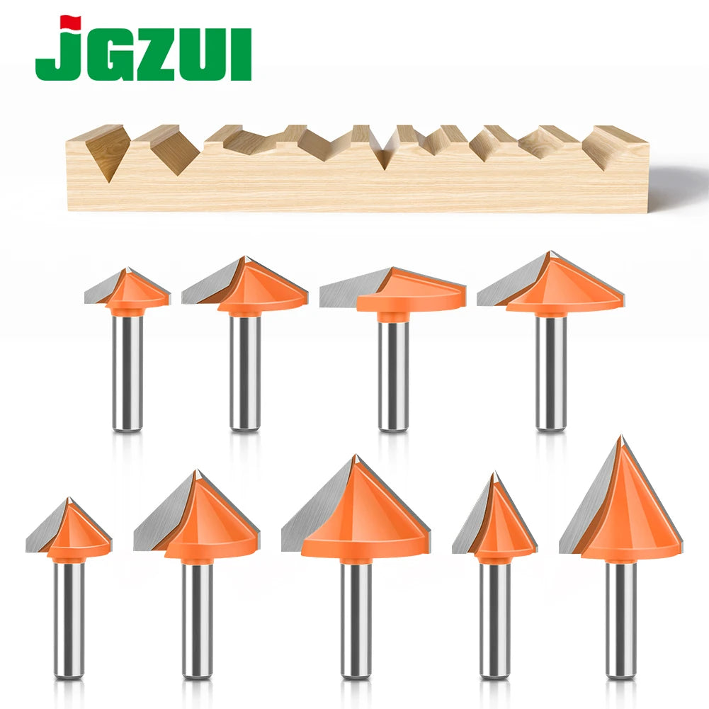 8mm shank V-groove router bit - image 1 of 16