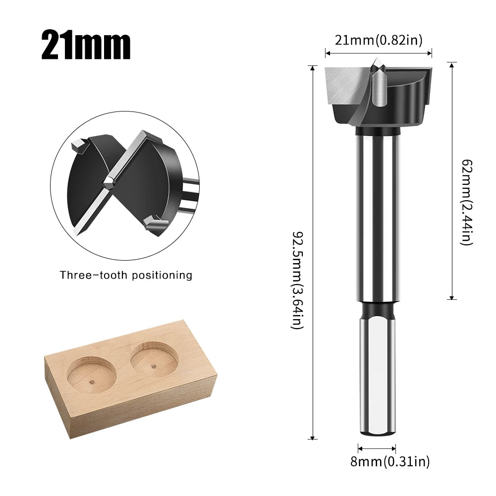 12-60mm tungsten carbide Forstner hinge boring bit - image 10 of 34