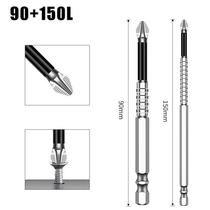 Non-Slip Magnetic Cross Head Screwdriver Bits - K5, 25-150mm Lengths