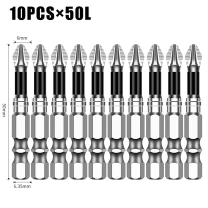 Non-Slip Magnetic Cross Head Screwdriver Bits - K5, 25-150mm Lengths