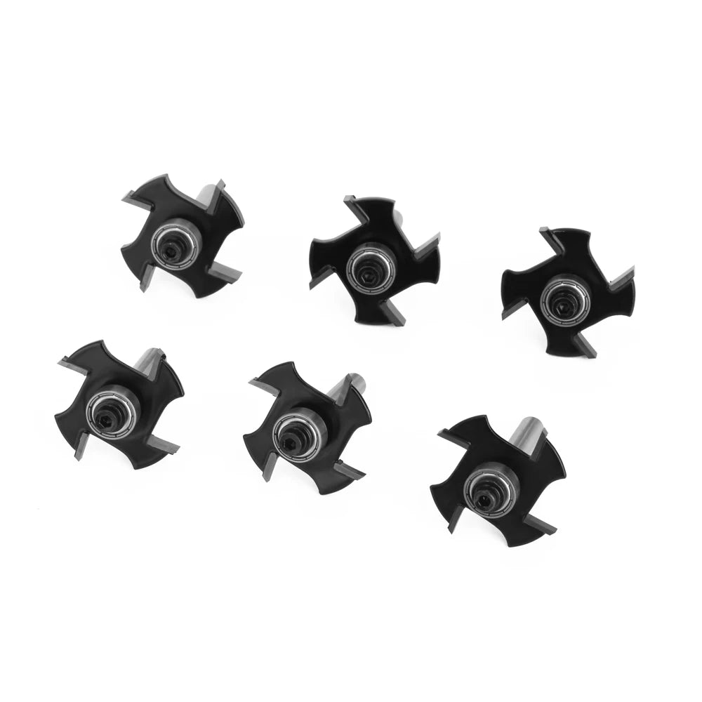 LAVIE 4-Blade T-Slot Cutter – 6mm/6.35mm Shank Jointing Bit