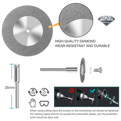 Mini diamond saw blade for rotary tools - view 6