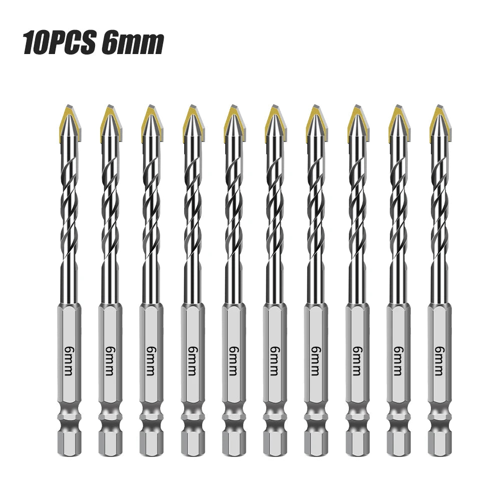 Hex Shank Core Drill Bit Set - Multi-Material Masonry Bits