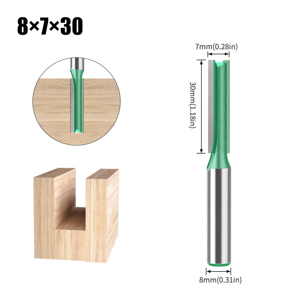 8mm shank straight router bit - image 23 of 26