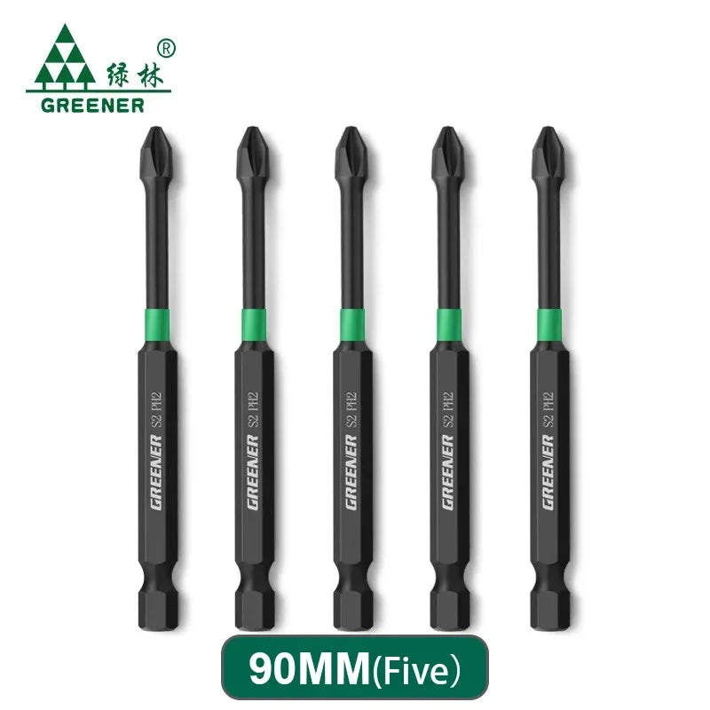 Magnetic Screwdriver Bit Set – Heavy-Duty Impact Drill Bits (50-150mm)