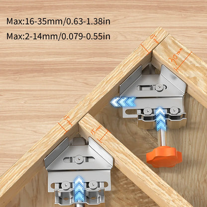 90-Degree Corner Clamp – Adjustable Swing Jaw for Framing & Welding